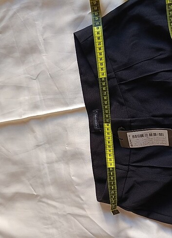 Yüksek Bel Nervür Dikişli Kadın Kumaş Pantolon  - Görsel 6