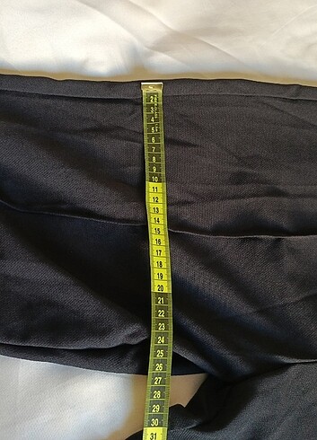 Yüksek Bel Nervür Dikişli Kadın Kumaş Pantolon  - Görsel 7