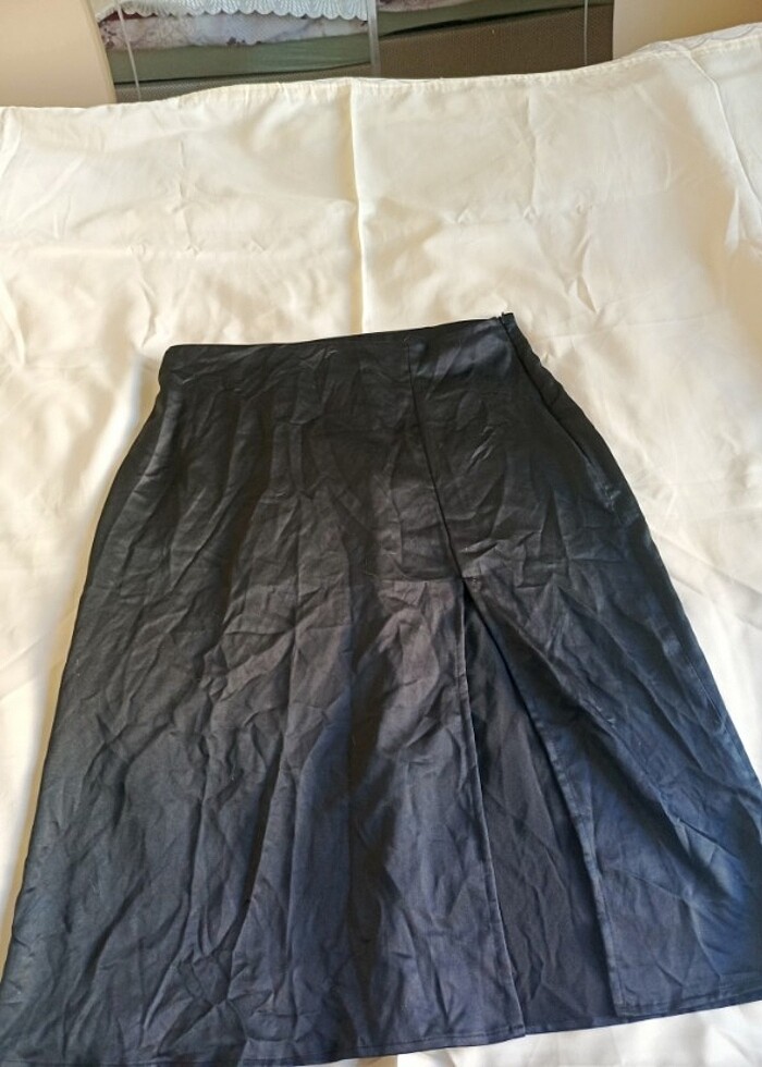 Defacto Yırtmaçlı Saten Etek  - Görsel 3