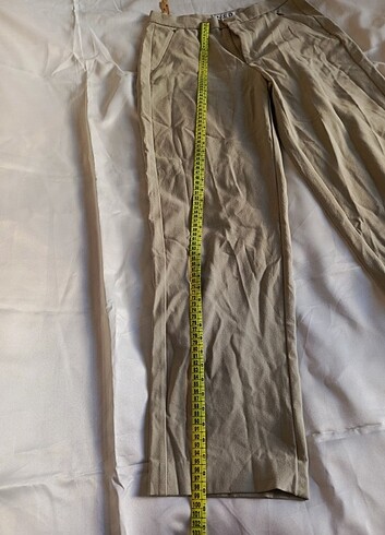 Cepleri fermuarlı kadın wide leg pants  - Görsel 6