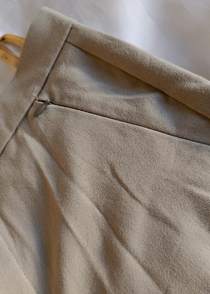 Cepleri fermuarlı kadın wide leg pants  - Görsel 4