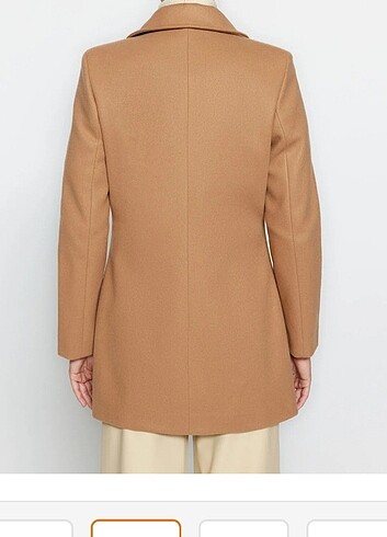 Kadın kalın kaşe kaban  - Görsel 5