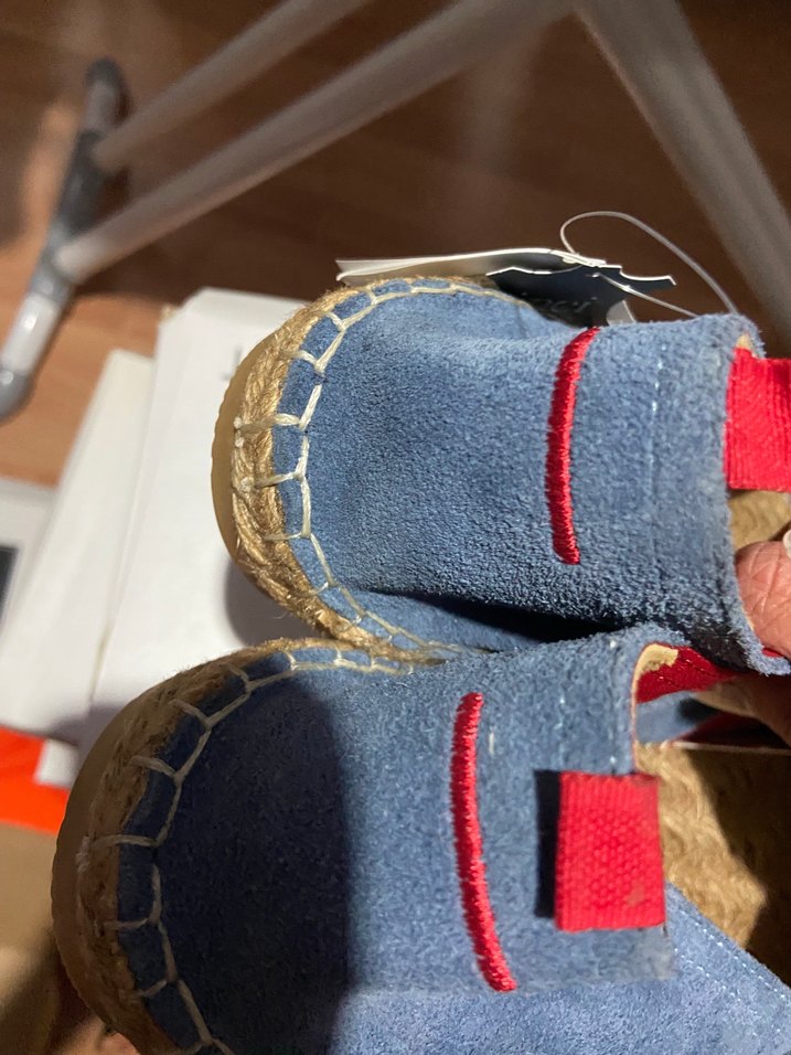 Mavi Süet Kadın Dolgu Topuklu Espadril 43 numara - Görsel 3