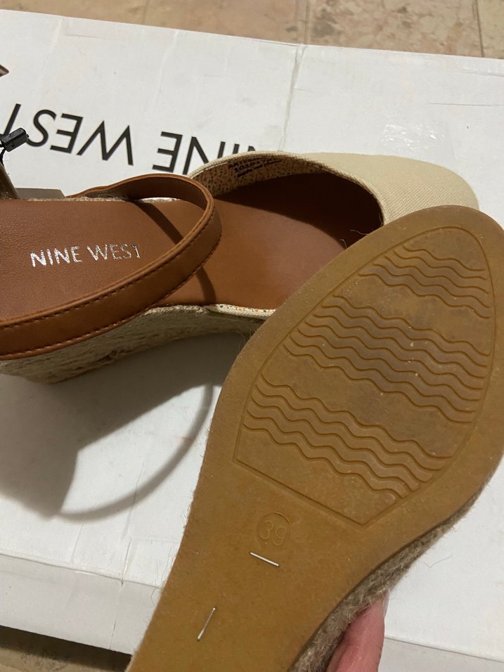 Nine West Bej Dolgu Topuklu Kadın Espadril - Görsel 4