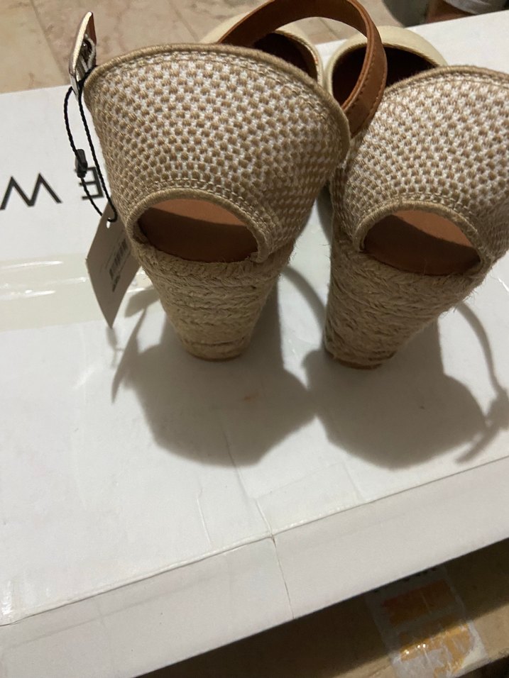 Nine West Bej Dolgu Topuklu Kadın Espadril - Görsel 3