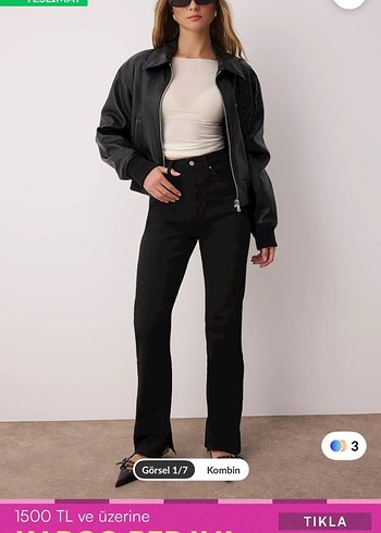 Trendyol milla 36 beden kadın koyu renk jean