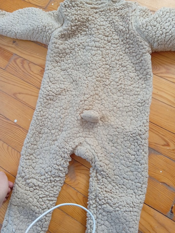 Gri Kürklü Bebek Tulumu - Görsel 5