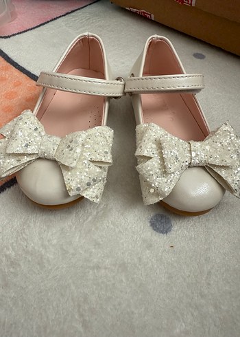 Kız Çocuk ortopedik Bej Fiyonklu Babet - Görsel 2