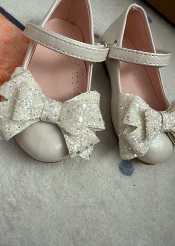 Kız Çocuk ortopedik Bej Fiyonklu Babet - Görsel 4