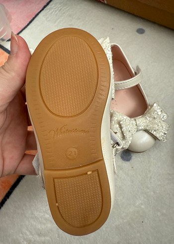 Kız Çocuk ortopedik Bej Fiyonklu Babet - Görsel 5