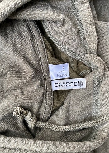 l Beden haki yeşil Kapüşonlu Kadın Sweatshirt