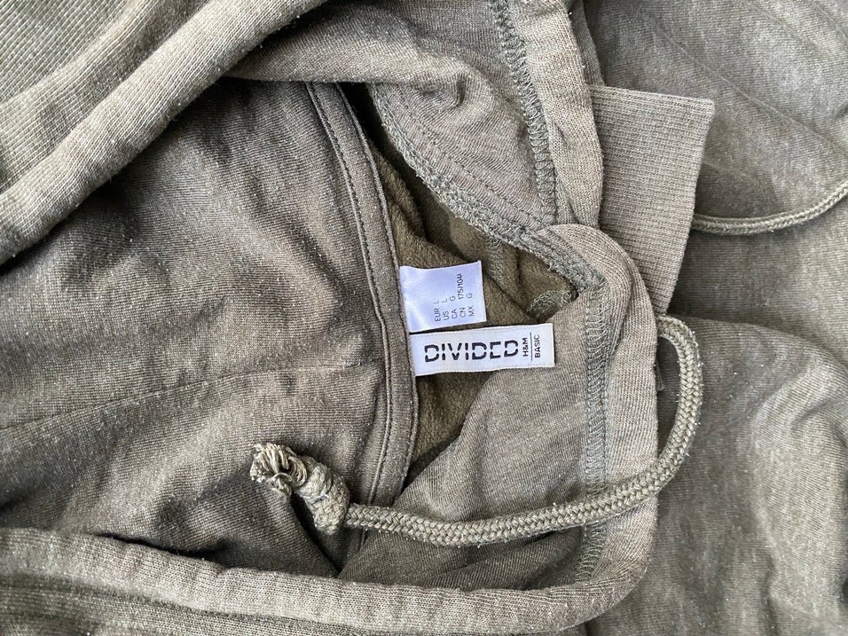 haki yeşil Kapüşonlu Kadın Sweatshirt - Görsel 3