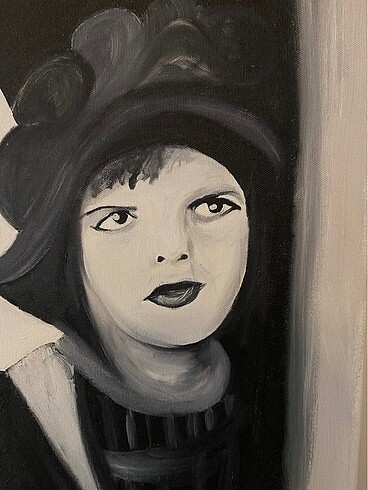 charlie chaplin  Yağlı boya tablo - Görsel 2