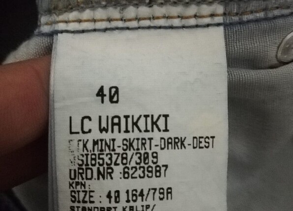 40 Beden lacivert Renk Lc waikiki kot etek