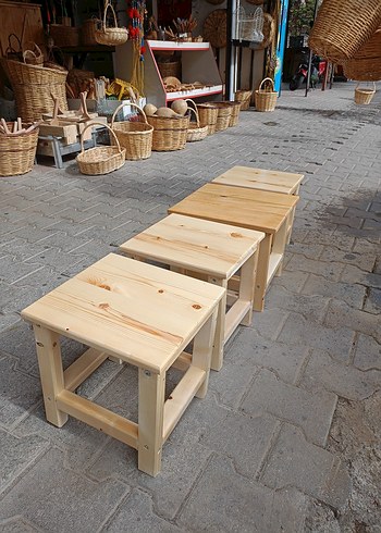 Ahşap Banyo Tabure