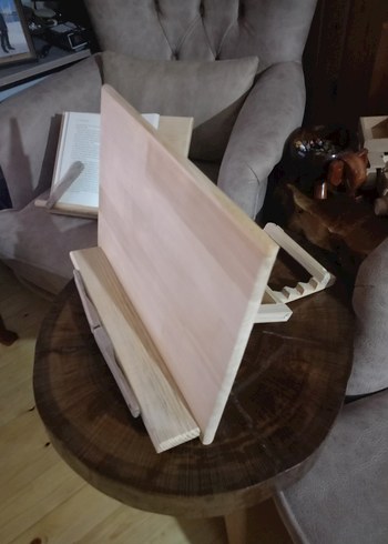 Ahşap Kitap Okuma Standı - Görsel 2