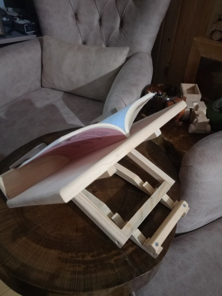 Ahşap Kitap Okuma Standı - Görsel 4