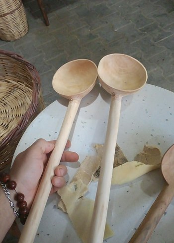 Bej Ahşap Kepçe