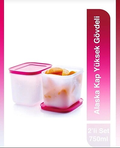 Tupperware alaska 1,1 litre 4 adet