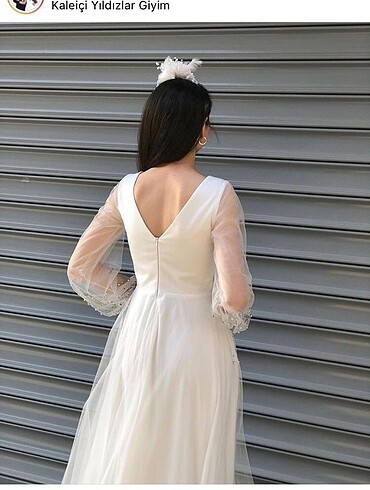 l Beden Beyaz nikah nişan elbisesi abiye