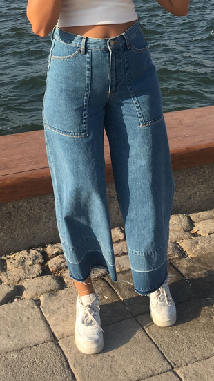 Zara Zara Yüksek Bel Vintage Kesim Jean