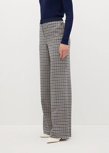 Kare Desenli Kadın Pantolon - Görsel 4