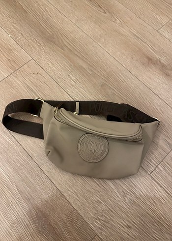 U.S Polo Assn. Bej Sehir Sikligi Seritli Bel Cantasi