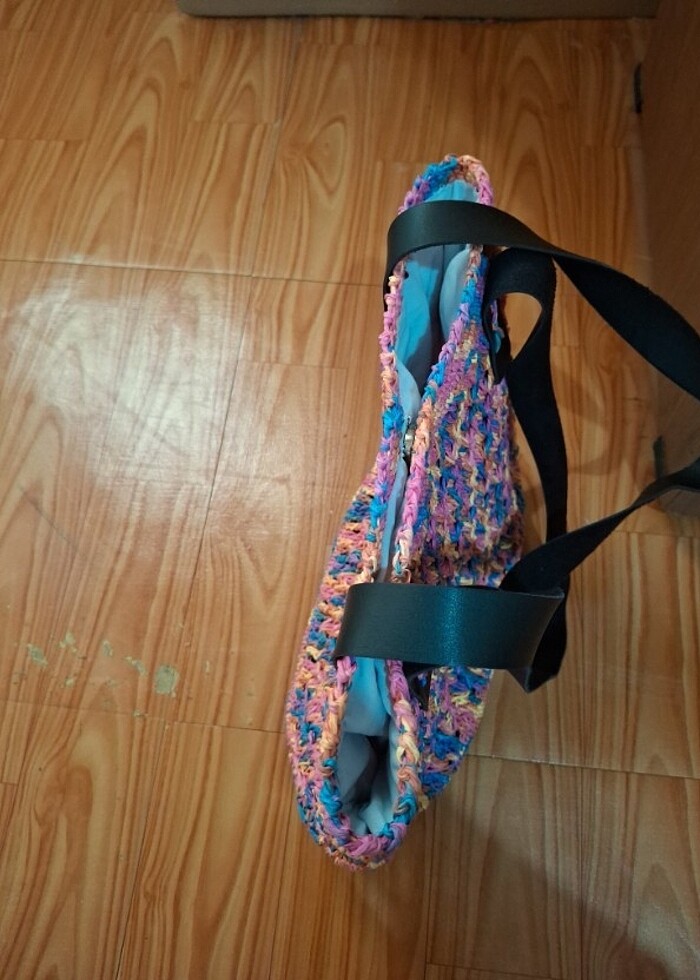 KAĞIT İPTEN ÖRGÜ ÇANTA  - Görsel 2