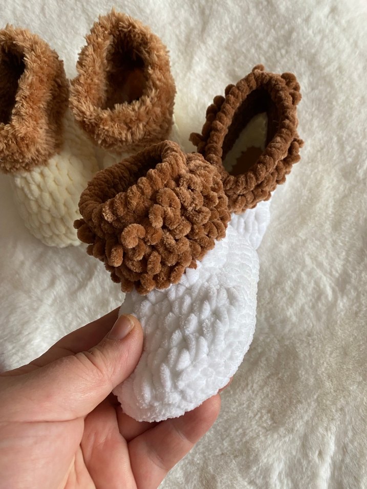 Kız Çocukları için Örgü Sıcak Ev botu - Görsel 3