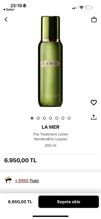 La mer the treatment lotion nemlendirici losyon