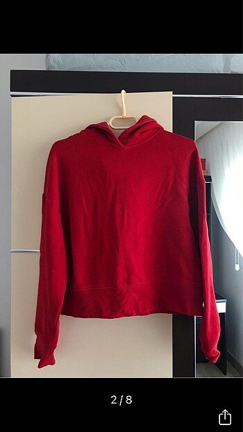 Zara kırmızı sweatshirt