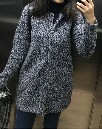 s Beden gri Renk Batik yün ceket