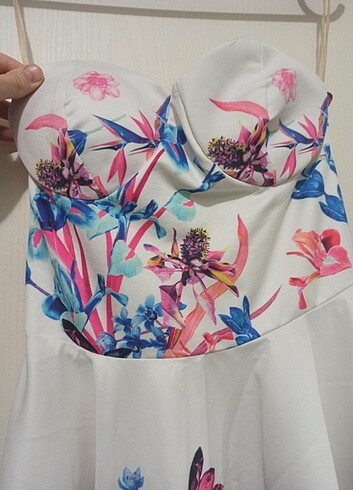 Straplez elbise - Görsel 2