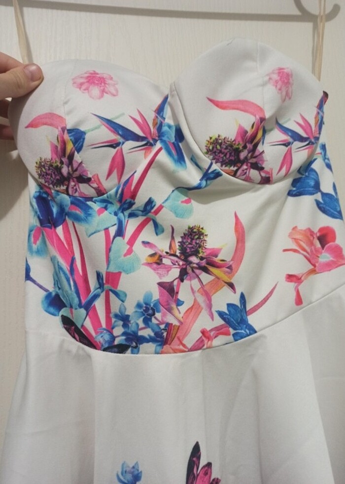 Straplez elbise - Görsel 2