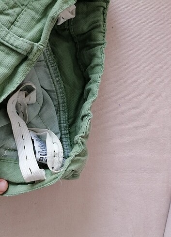 10 Yaş Beden Erkek çocuk yeşil keten pantalon