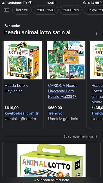  Beden Headu Animals Lotto