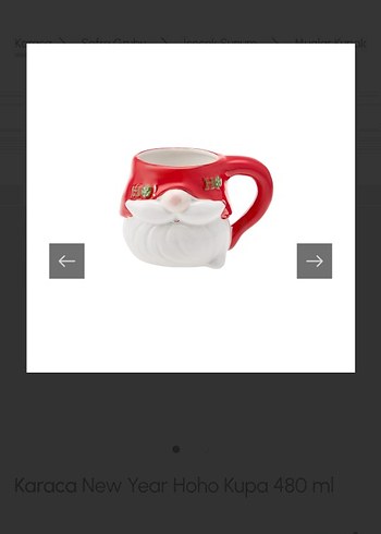 Karaca Noel Baba Temalı yılbaşı mug Kupa