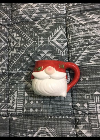  Beden kırmızı Renk Karaca Noel Baba Temalı yılbaşı mug Kupa