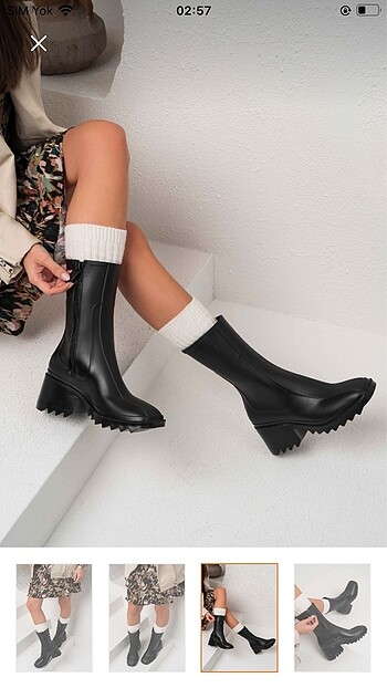 Nişantaşı shoes claudia siyah topuklu bot