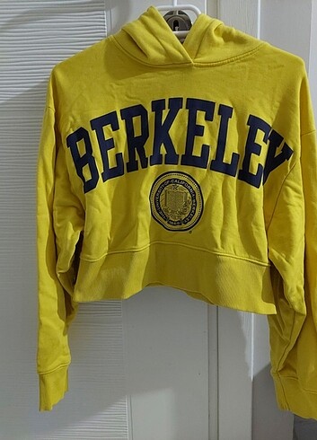 Zara Zara kapüşonlu crop sweatshirt