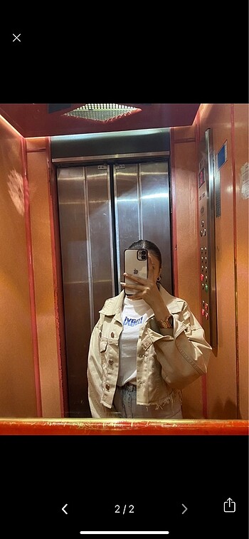 Crop kot ceket