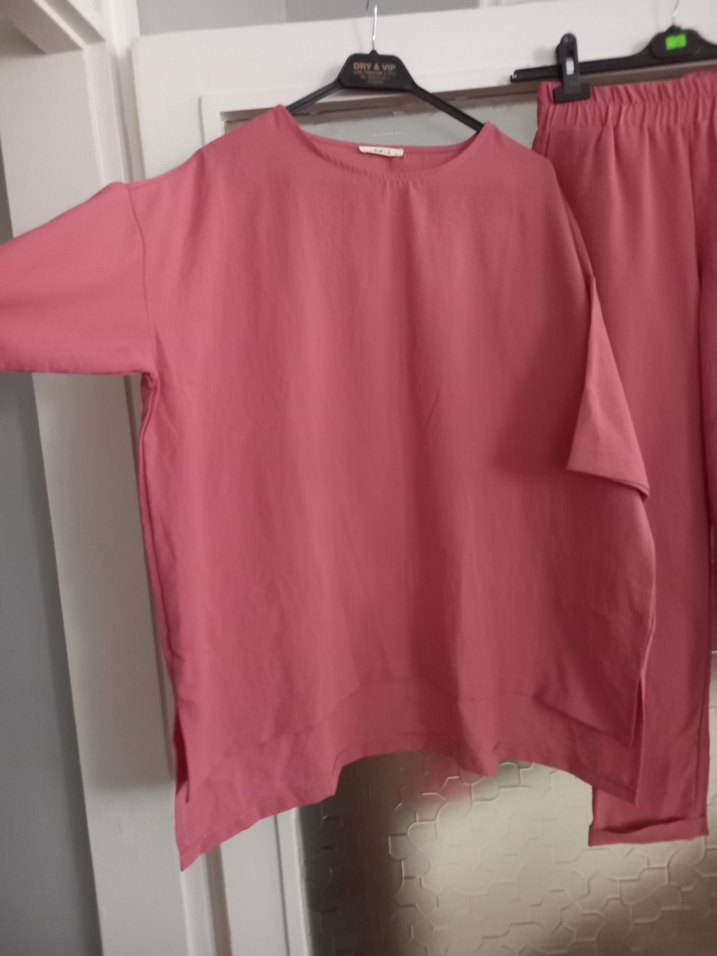 Pembe Rahat Kesim Kadın  Takımı - Görsel 3