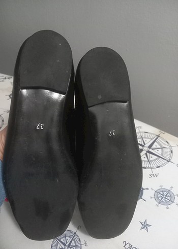 Kadın Siyah Deri Tokalı Loafer - Görsel 3