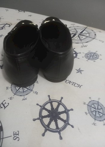 Kadın Siyah Deri Tokalı Loafer - Görsel 5