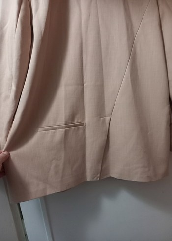 Bej Düğmeli Kadın Blazer Ceket - Görsel 6