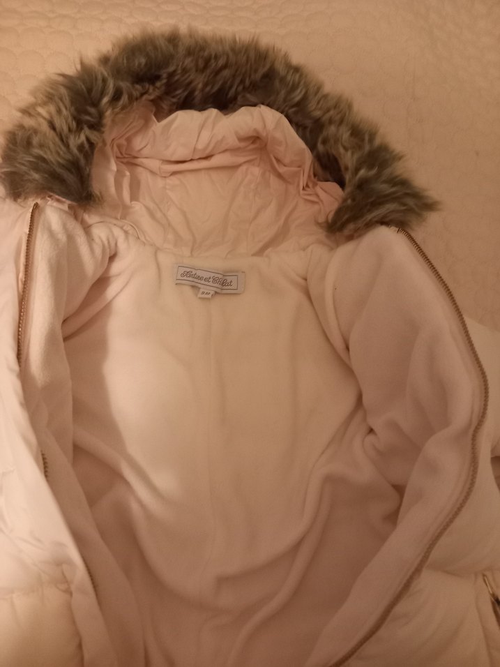 Bebek Kız Beyaz Kürklü Tulum - Görsel 5