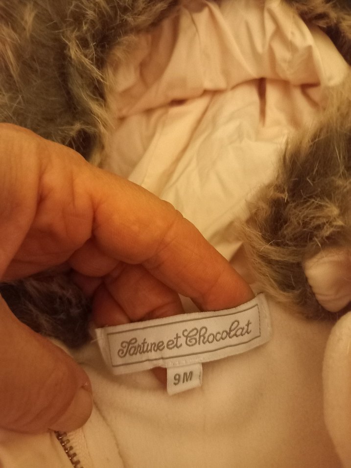 Bebek Kız Beyaz Kürklü Tulum - Görsel 4