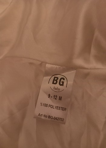 Beyaz Peluş kiz bebek 9 aylik - Görsel 5