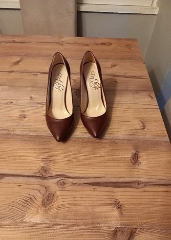 Klasik bordoj renk Stiletto Topuklu Kadın Ayakkabı