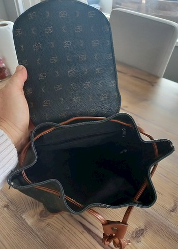 Kahverengi Deri Kadın Sırt Çantası - Görsel 5